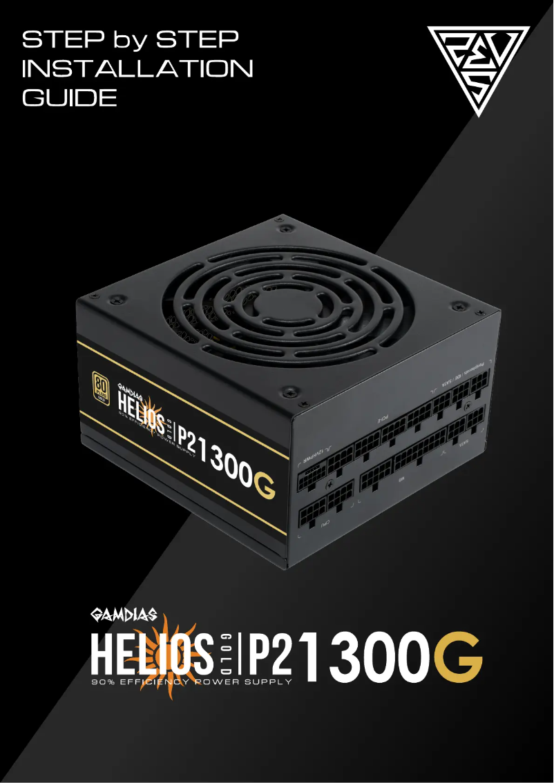 Page 1 de la notice Manuel utilisateur Gamdias Helios P2-1300G