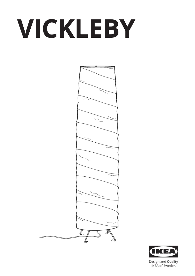 Image de la première page du manuel de l'appareil VICKLEBY 104.844.84