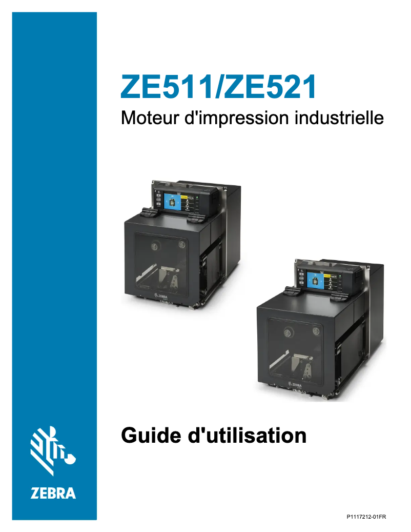 Page 1 de la notice Manuel utilisateur Zebra ZE511
