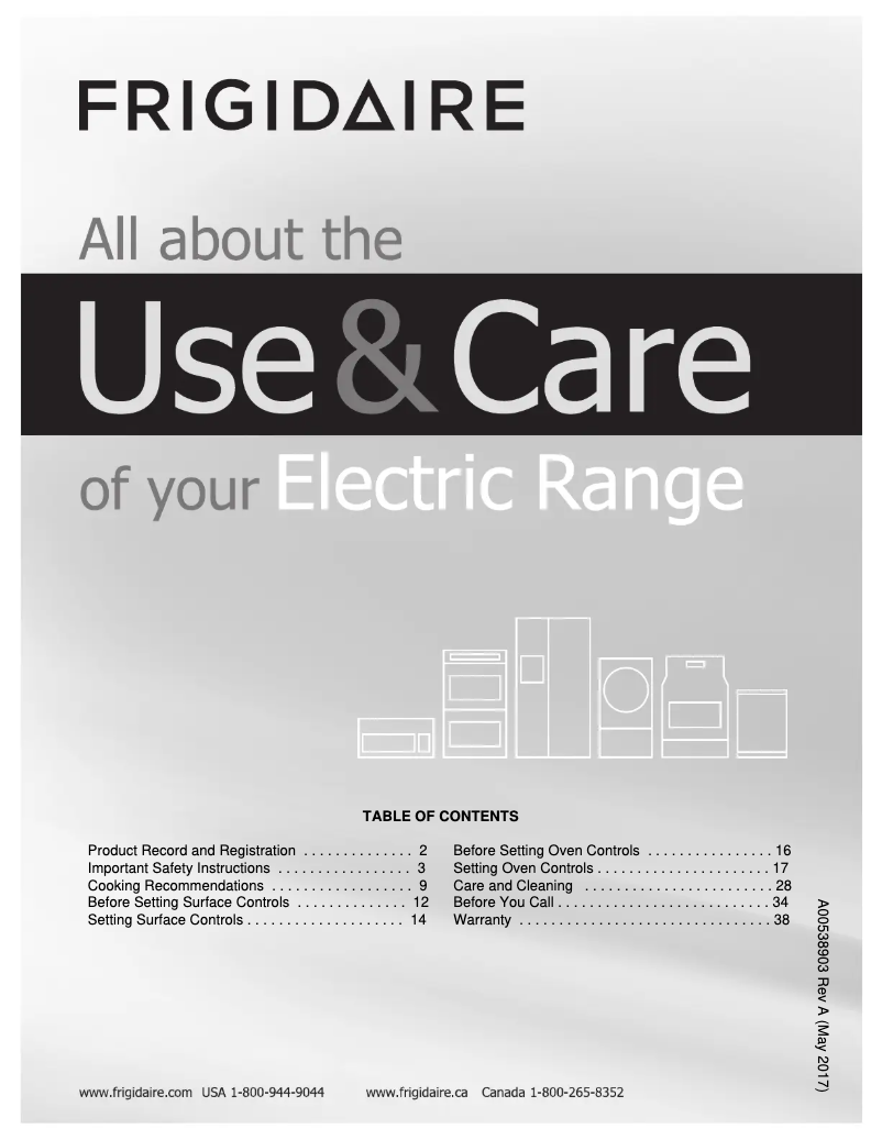 Page 1 de la notice Manuel utilisateur Frigidaire FFES3016TS
