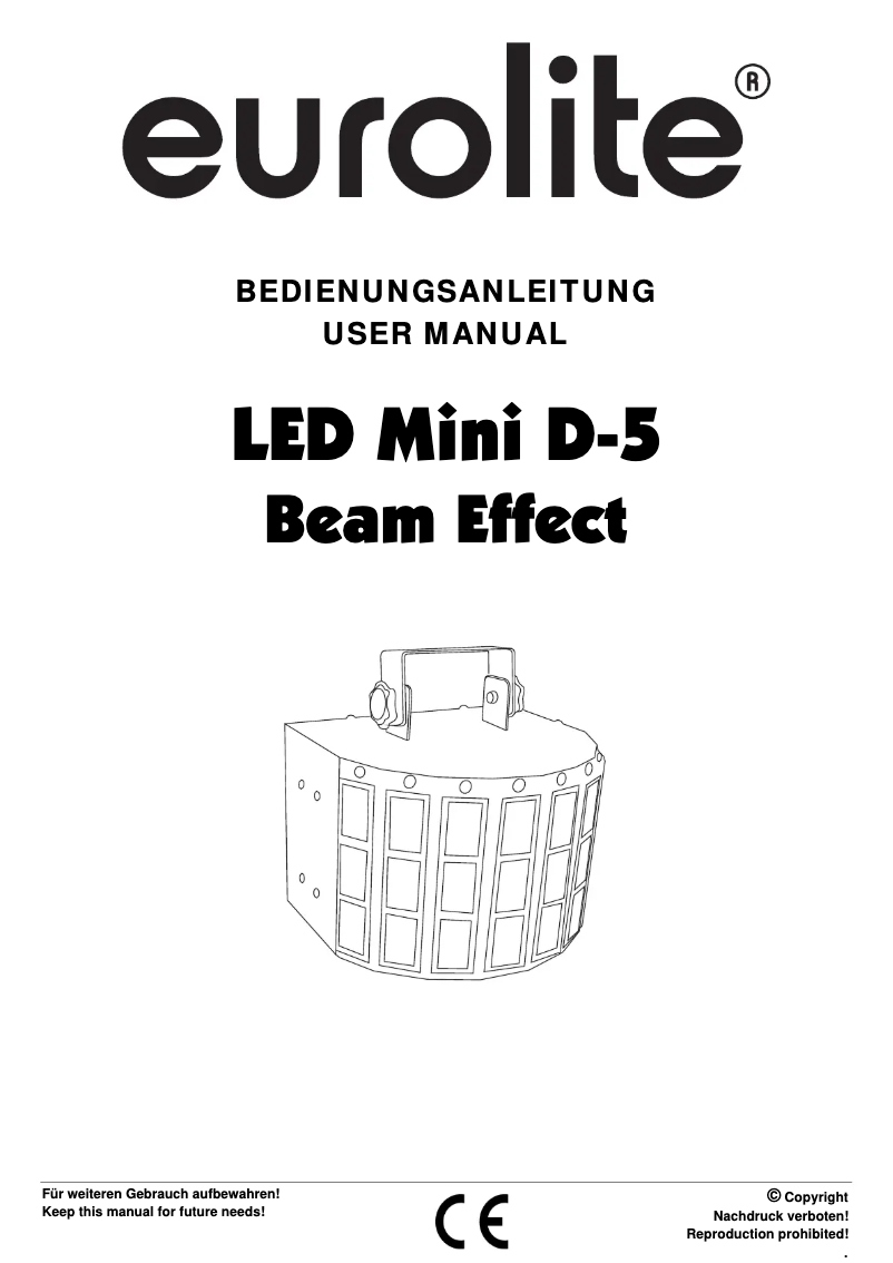 Página 1 del manual Manual de usuario Eurolite D-5