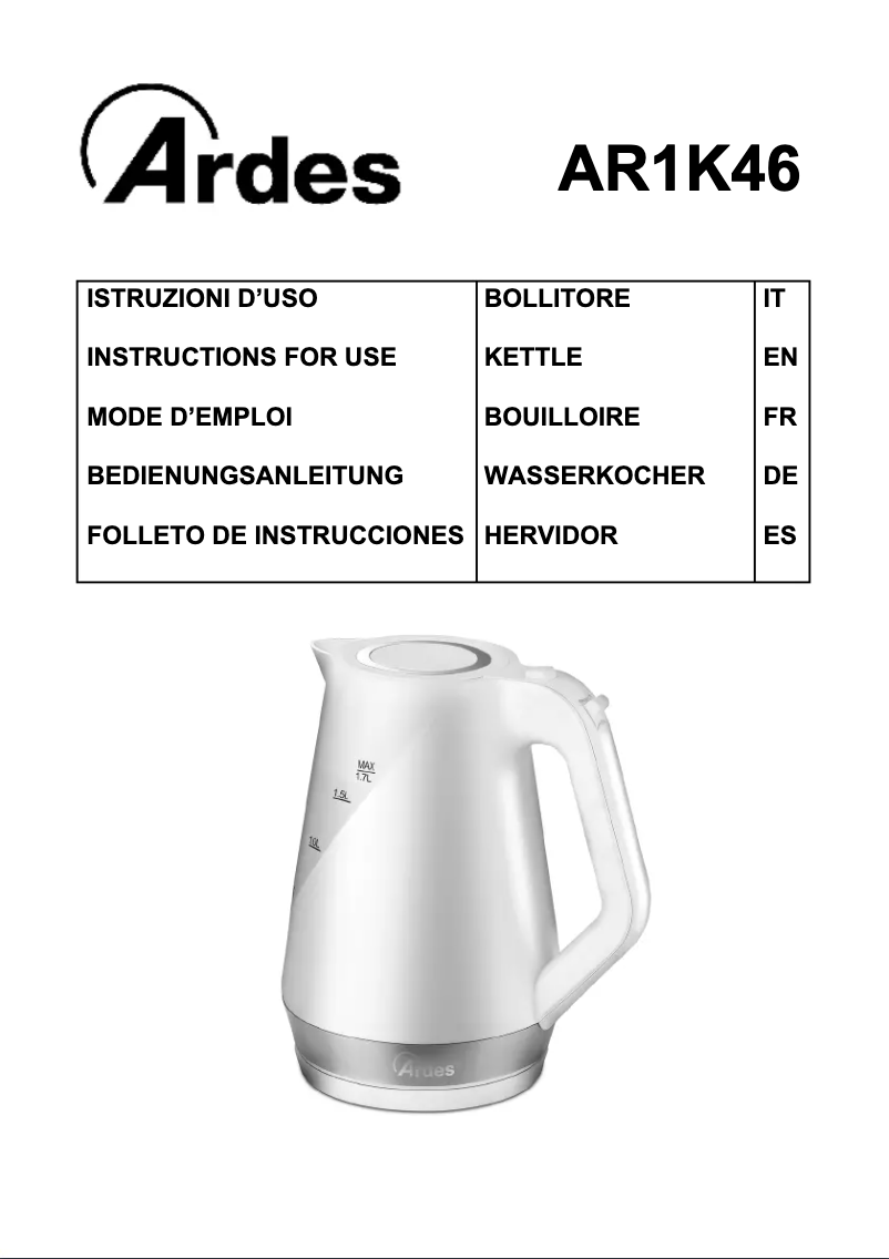 Page n°1 - Manuel utilisateur Ardes AR1K46