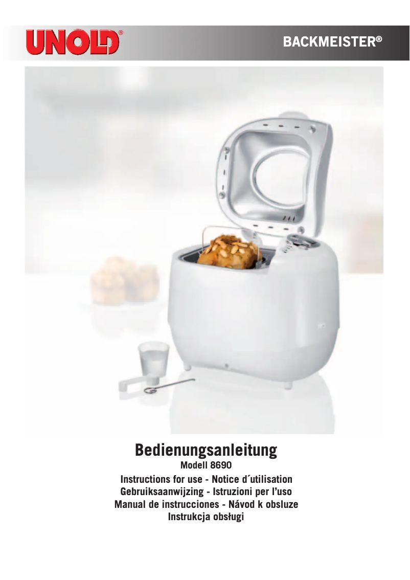 Page n°1 - Manuel utilisateur Unold 8690 Backmeister