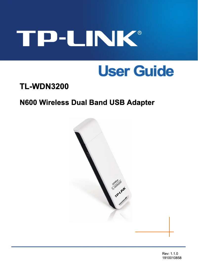 Page 1 de la notice Manuel utilisateur TP-Link TL-WDN3200