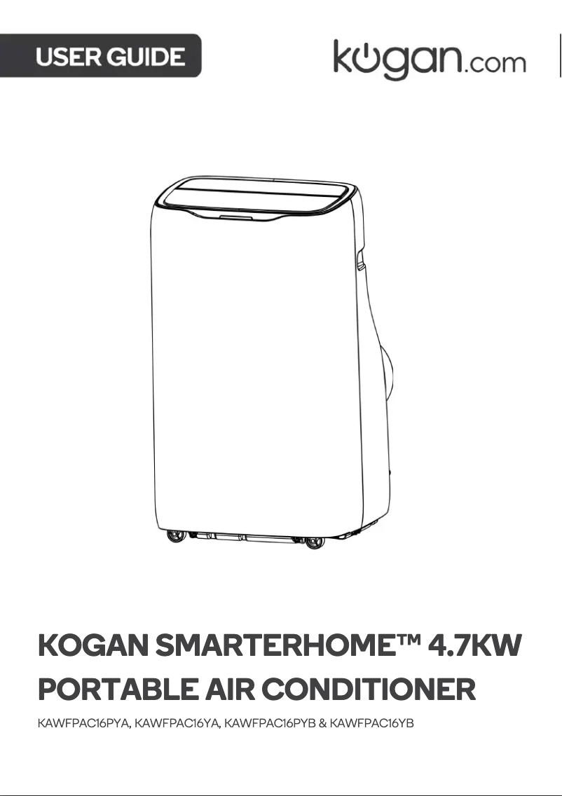 Page 1 de la notice Manuel utilisateur Kogan SmarterHome KAWFPAC16YB