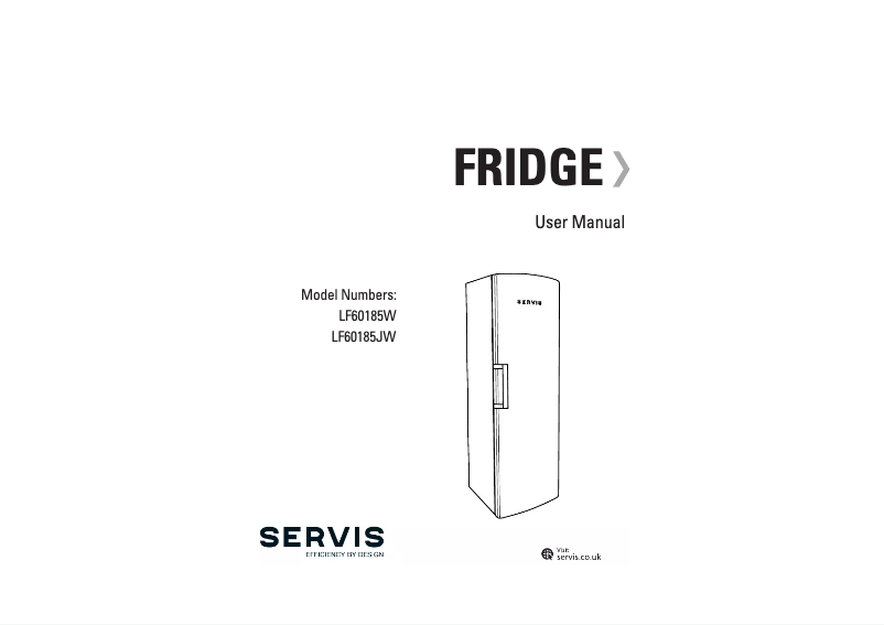 Page 1 de la notice Manuel utilisateur Servis LF60185W