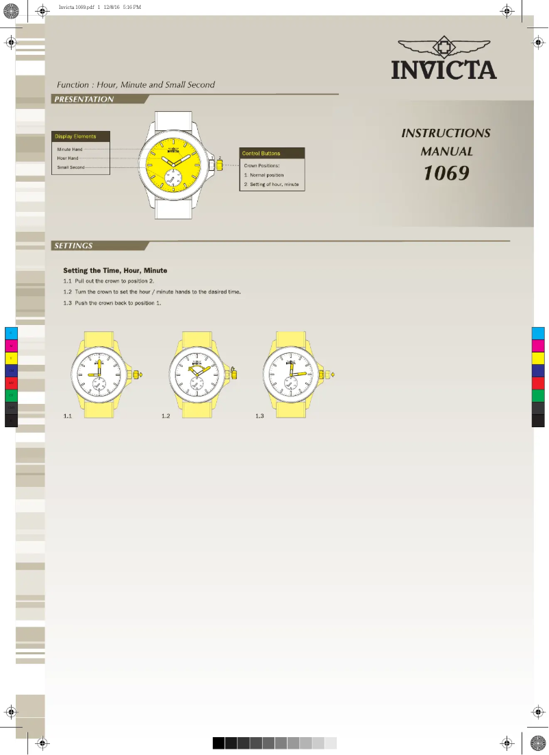 Página 1 del manual Manual de usuario Invicta Angel 31668