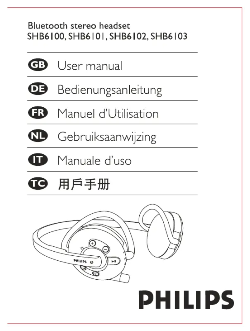 Imagen de la primera página del manual del dispositivo Bluetooth Stereo Headset