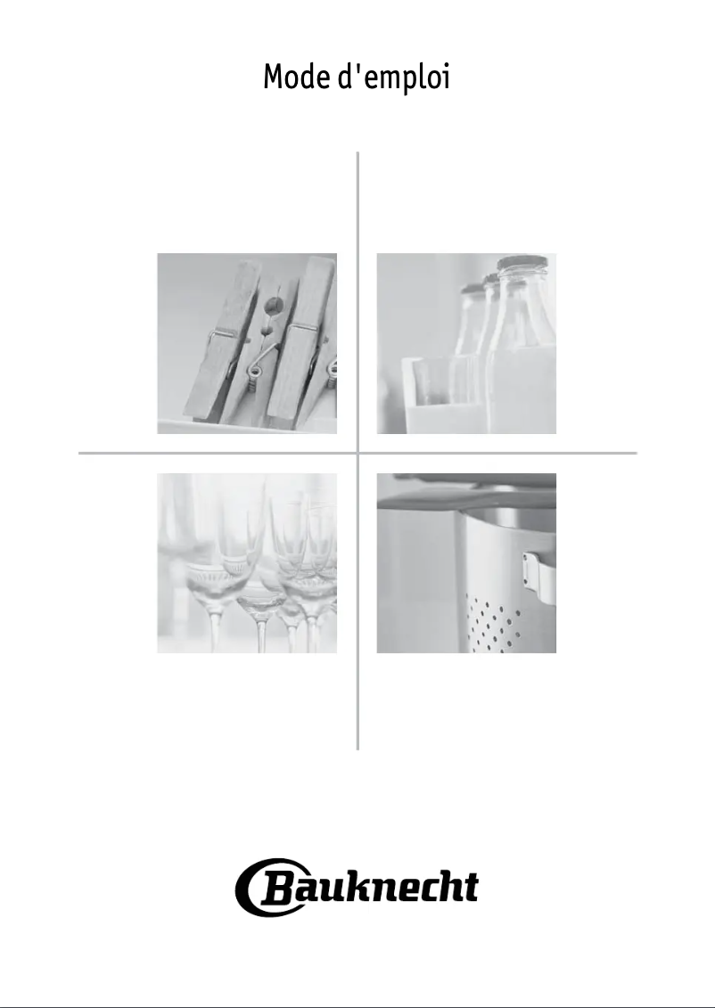 Page 1 de la notice Manuel utilisateur Bauknecht GSI 5994