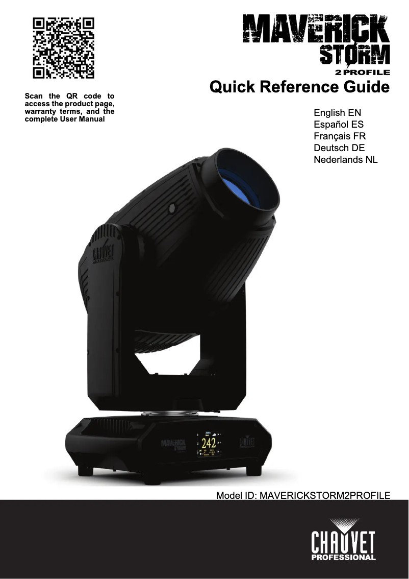 Page 1 de la notice Manuel utilisateur Chauvet Maverick Storm 2 Profile