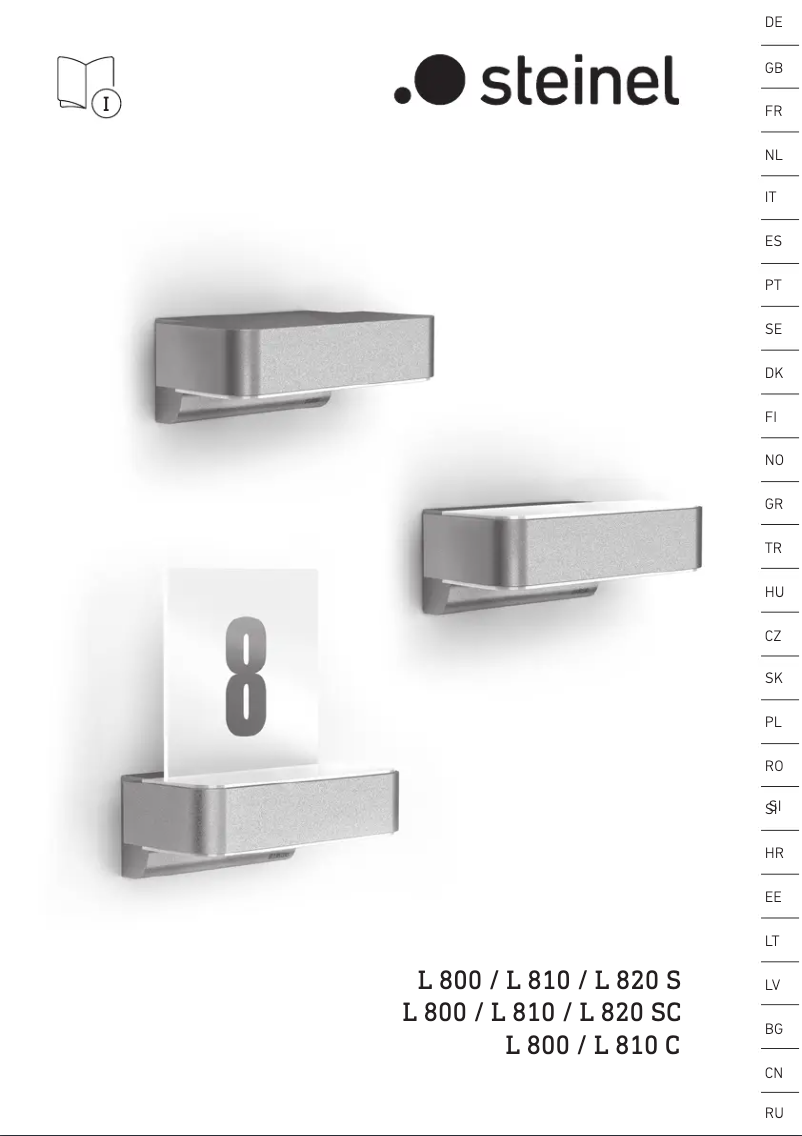 Page n°1 - Manuel utilisateur Steinel L 820 SC