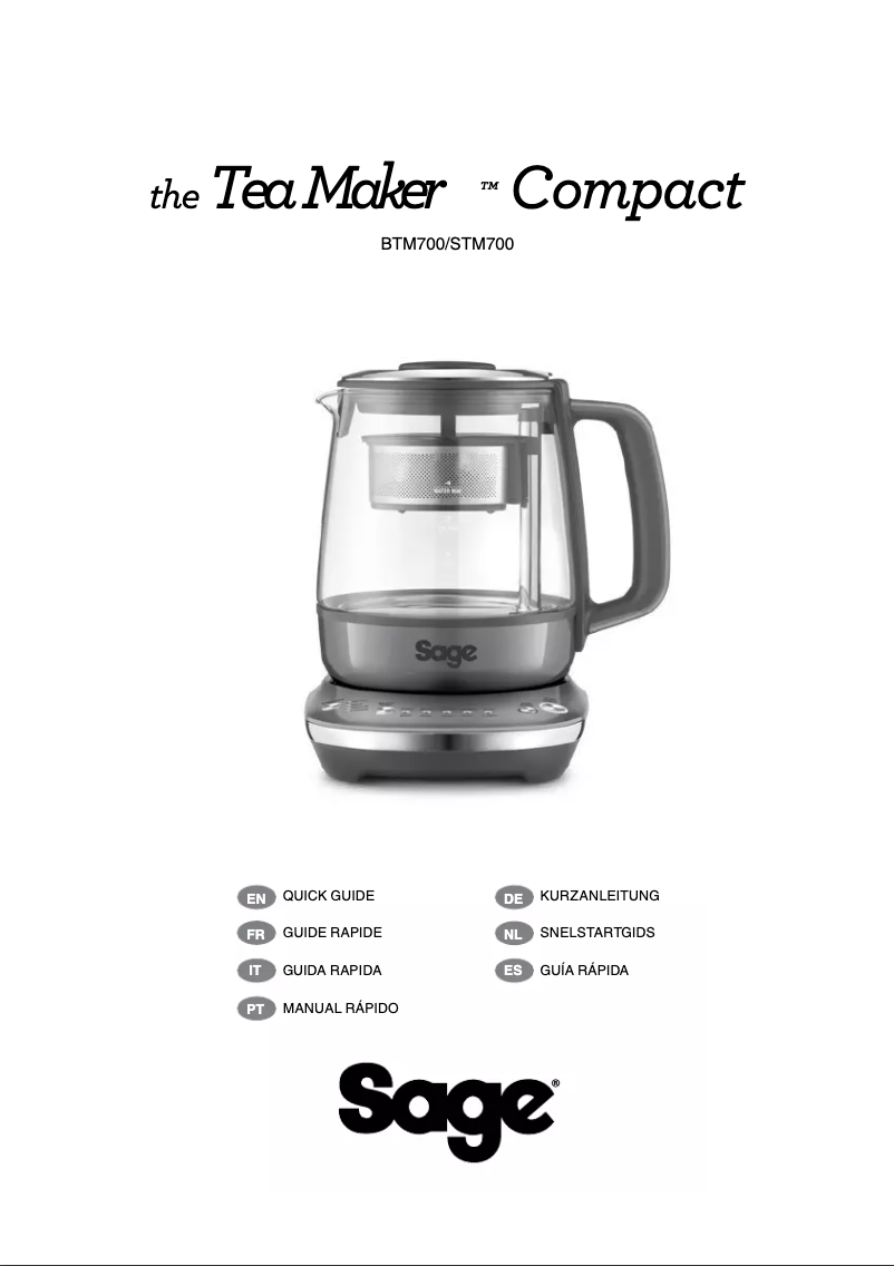 Page n°1 - Manuel utilisateur Sage Tea Maker Compact BTM700