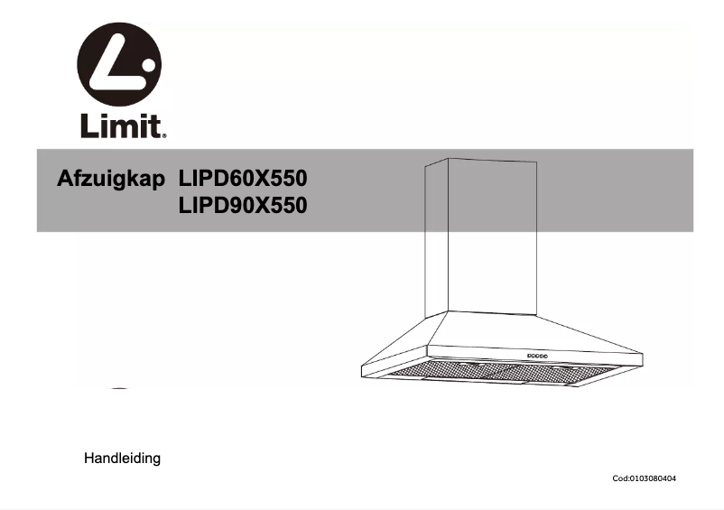 Page 1 de la notice Manuel utilisateur Limit LIPD90X550