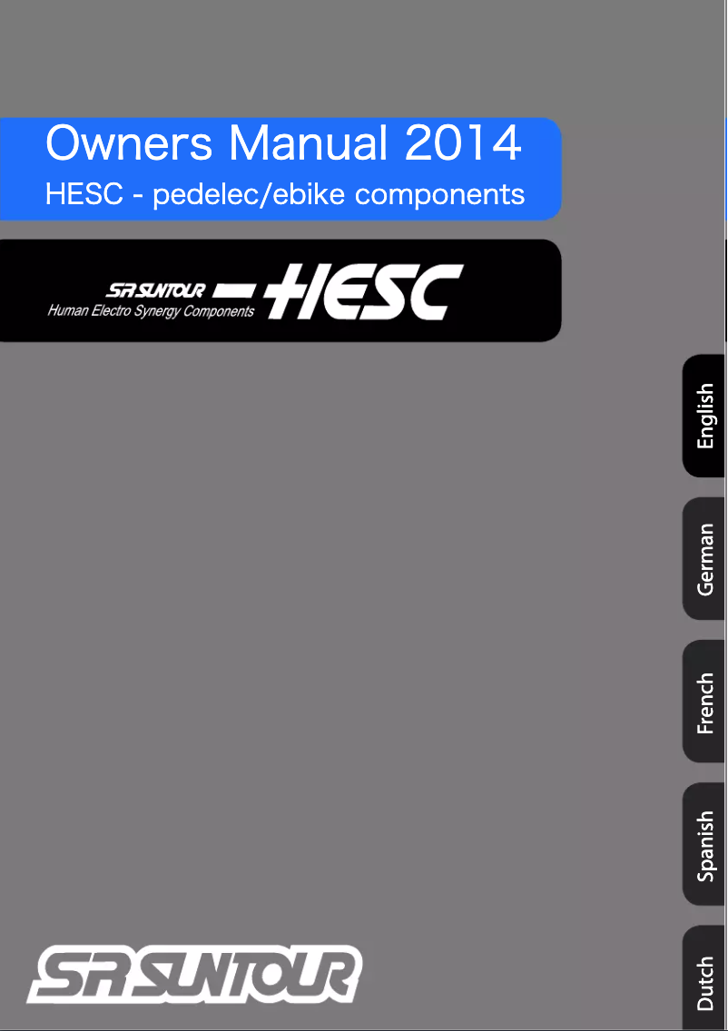 Image de la première page du manuel de l'appareil HESC