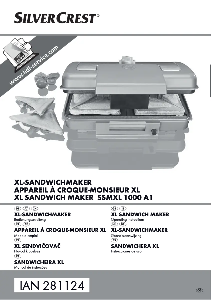 Page 1 de la notice Manuel utilisateur SilverCrest SSMXL 1000 A1