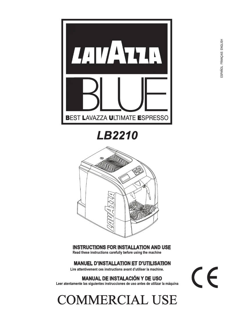 Page n°1 - Manuel utilisateur Philips Saeco Lavazza LB2210