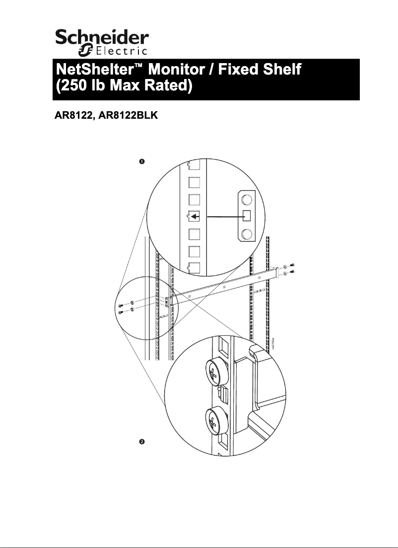 Page 1 de la notice Manuel utilisateur APC AR8122