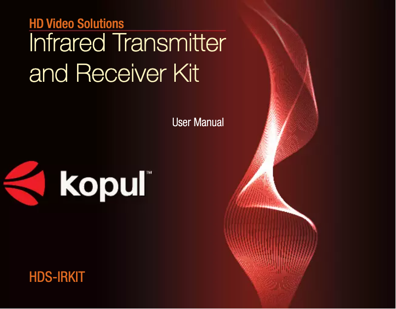 Página 1 del manual Manual de usuario Kopul HDS-IRKIT