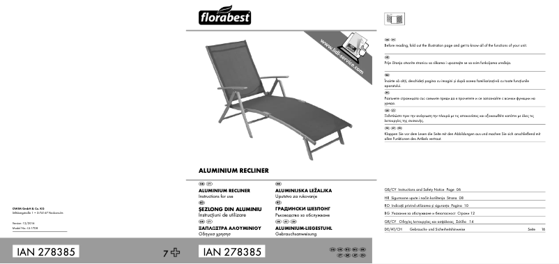 Image de la première page du manuel de l'appareil IAN 278385