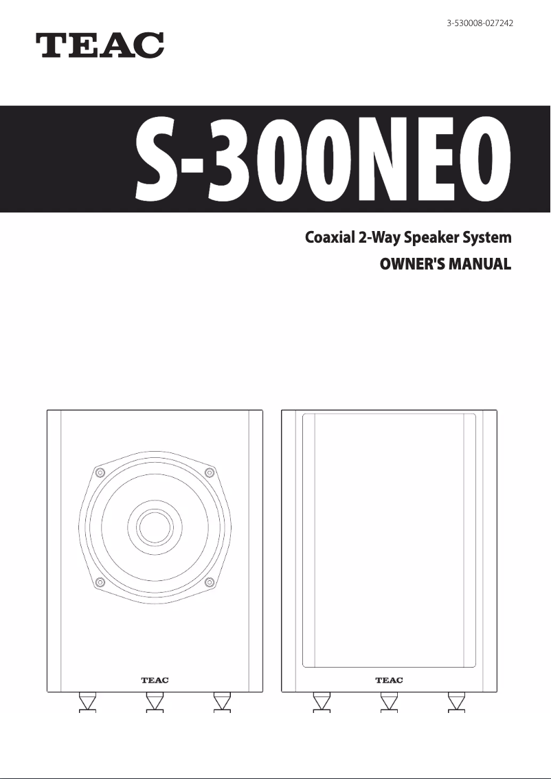 Image de la première page du manuel de l'appareil S-300NEO