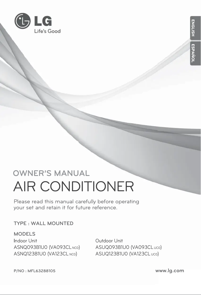 Página 1 del manual Manual de usuario LG VA123CL