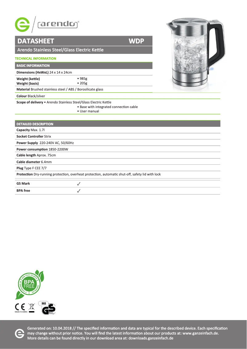 Image de la première page du manuel de l'appareil Solid 303650