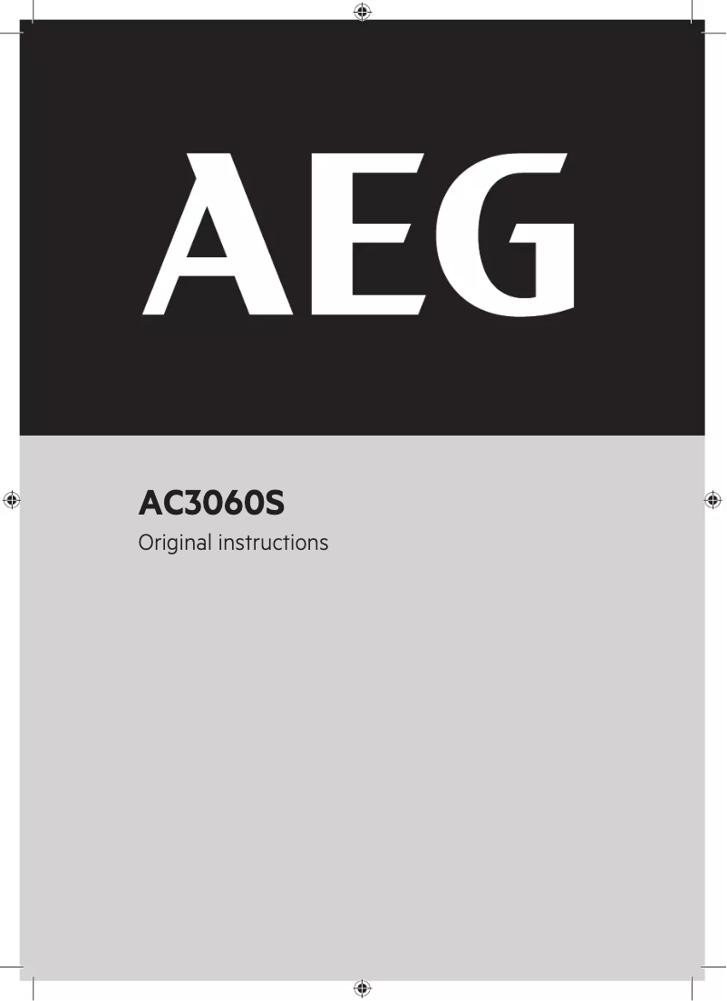 Page 1 de la notice Manuel utilisateur AEG AC3060S