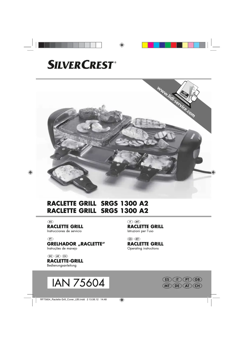 Page 1 de la notice Manuel utilisateur SilverCrest SRGS 1300 A2