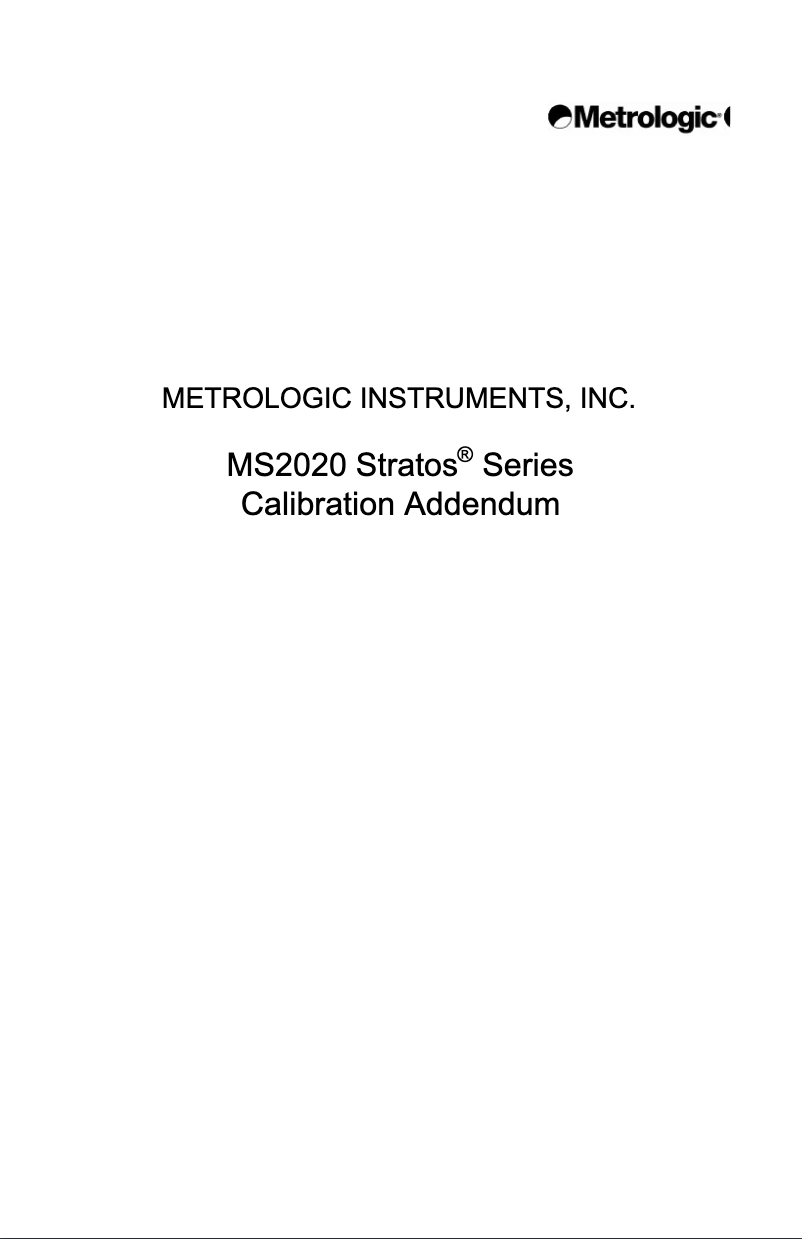 Page n°1 - Manuel utilisateur Honeywell Stratos MS2020