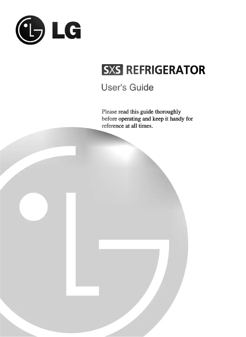 Image de la première page du manuel de l'appareil GR-B247DVZA