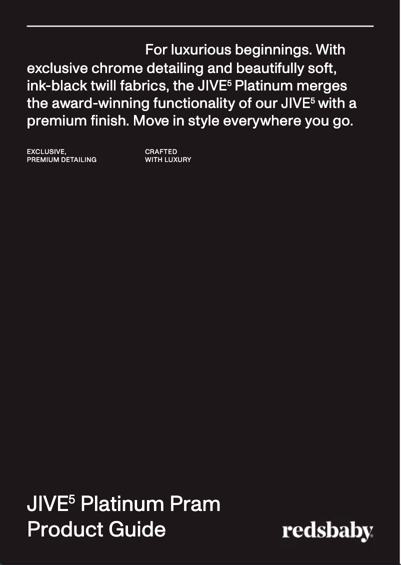 Image de la première page du manuel de l'appareil JIVE 5 Platinum