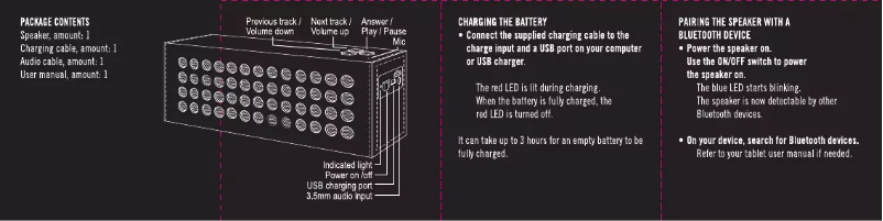 Page 1 de la notice Manuel utilisateur Streetz CM726