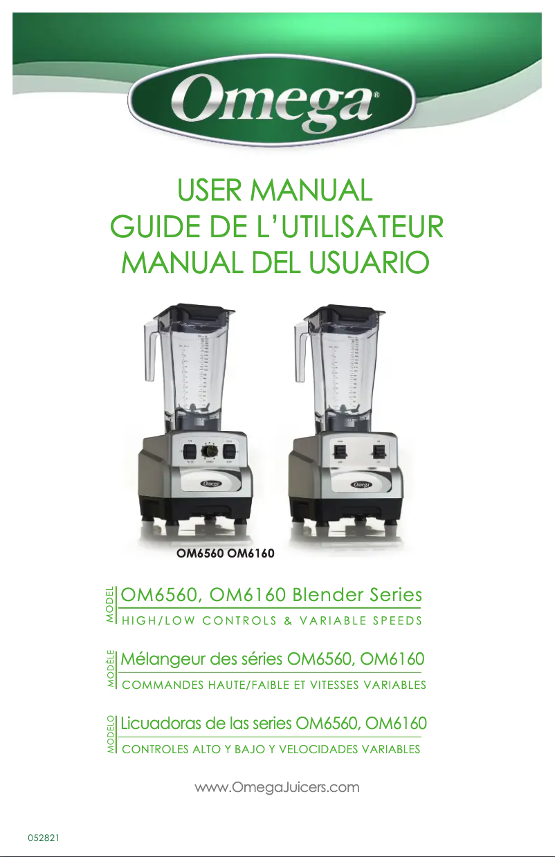 Page n°1 - Manuel utilisateur Omega OM6160