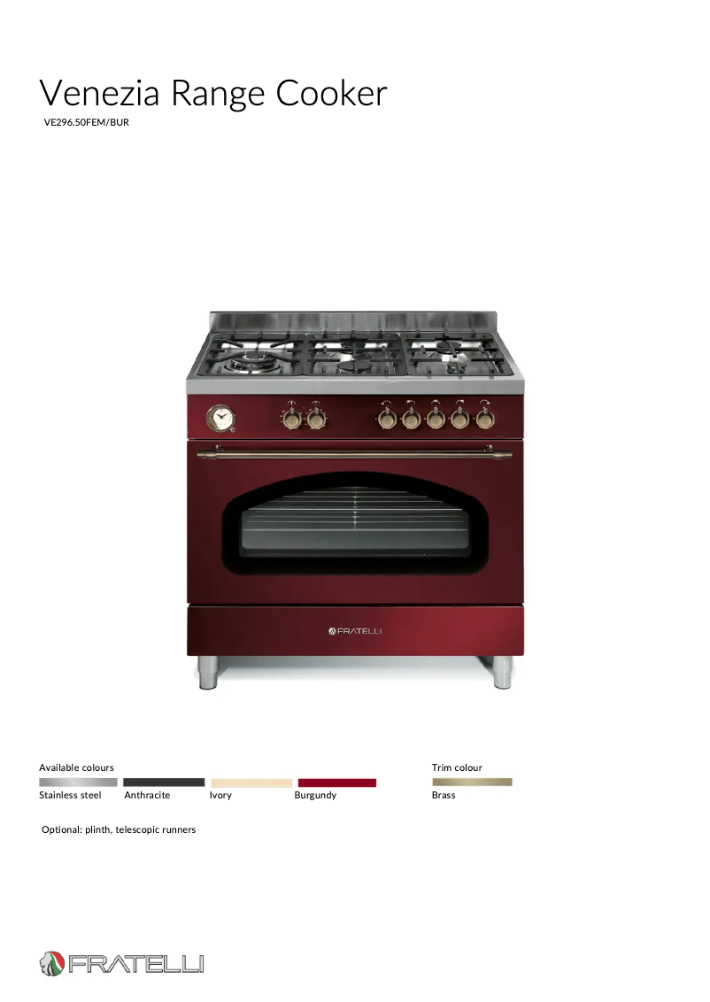 Page n°1 - Fiche technique Fratelli VE29650FEMBUR