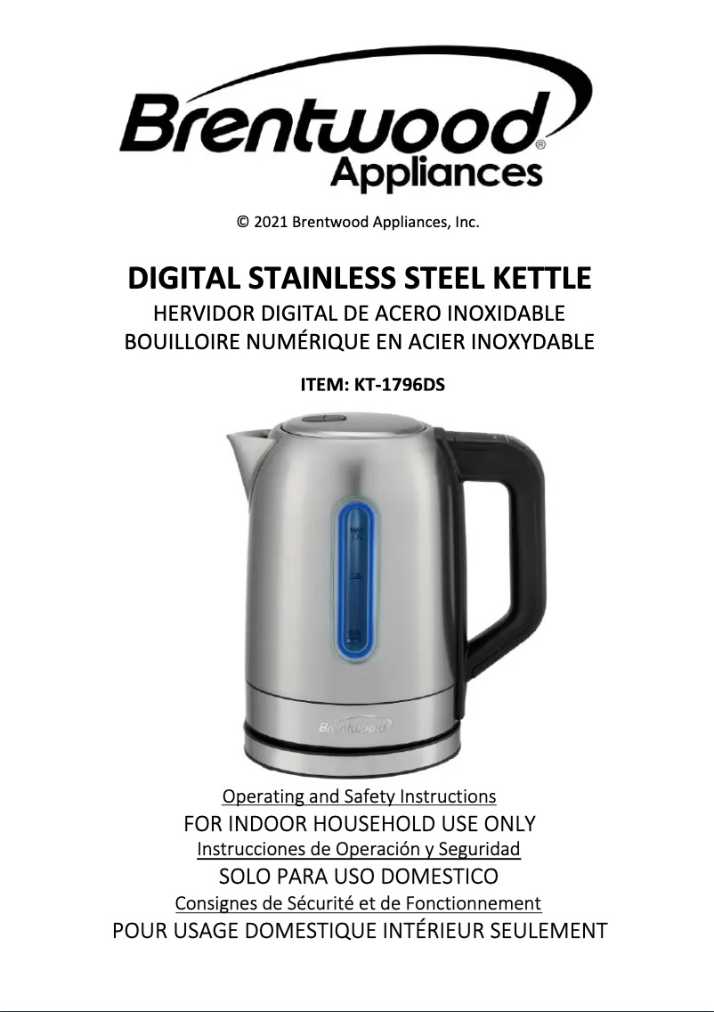 Image de la première page du manuel de l'appareil KT-1796DS