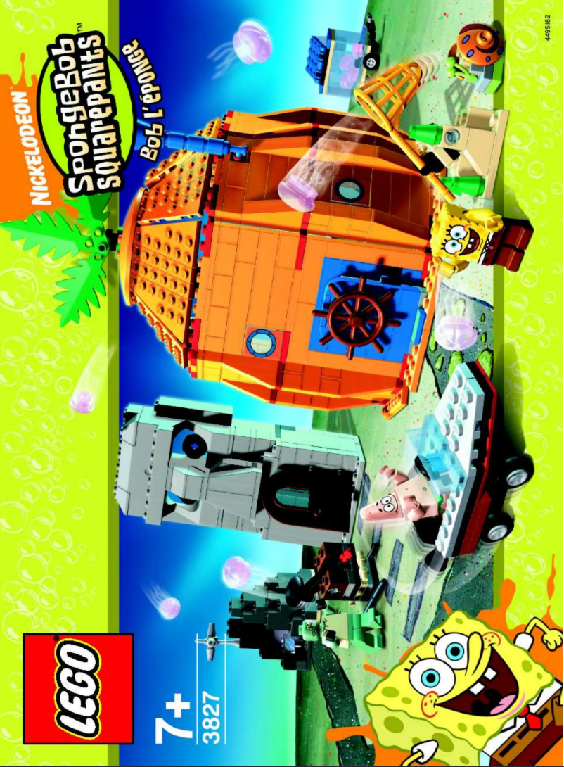 Page 1 de la notice Consignes visuelles Lego Spongebob 3827