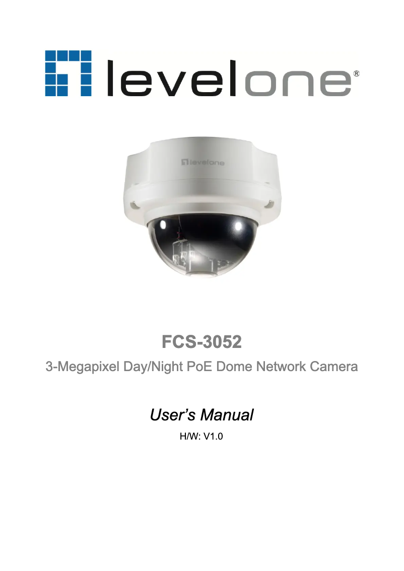 Page 1 de la notice Manuel utilisateur LevelOne FCS-3052