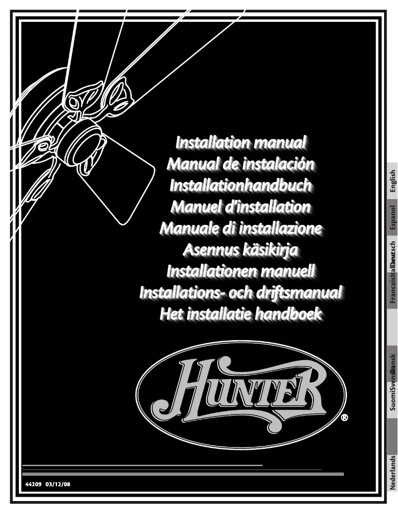 Page 1 of the manual User Manual Hunter Cabo Frio