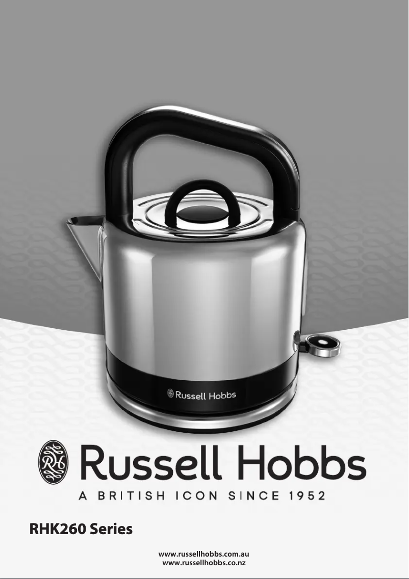Página 1 del manual Manual de usuario Russell Hobbs Distinctions RHK260