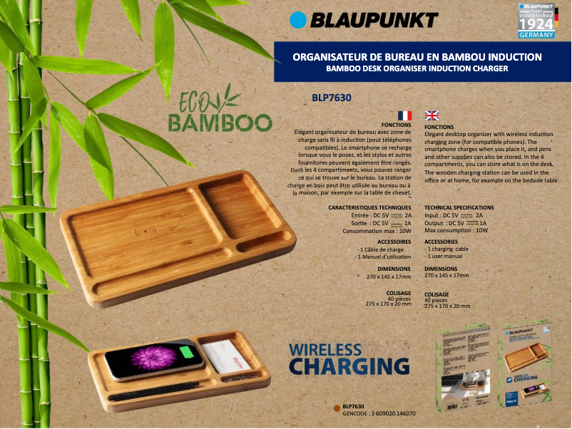 Image de la première page du manuel de l'appareil BLP7630