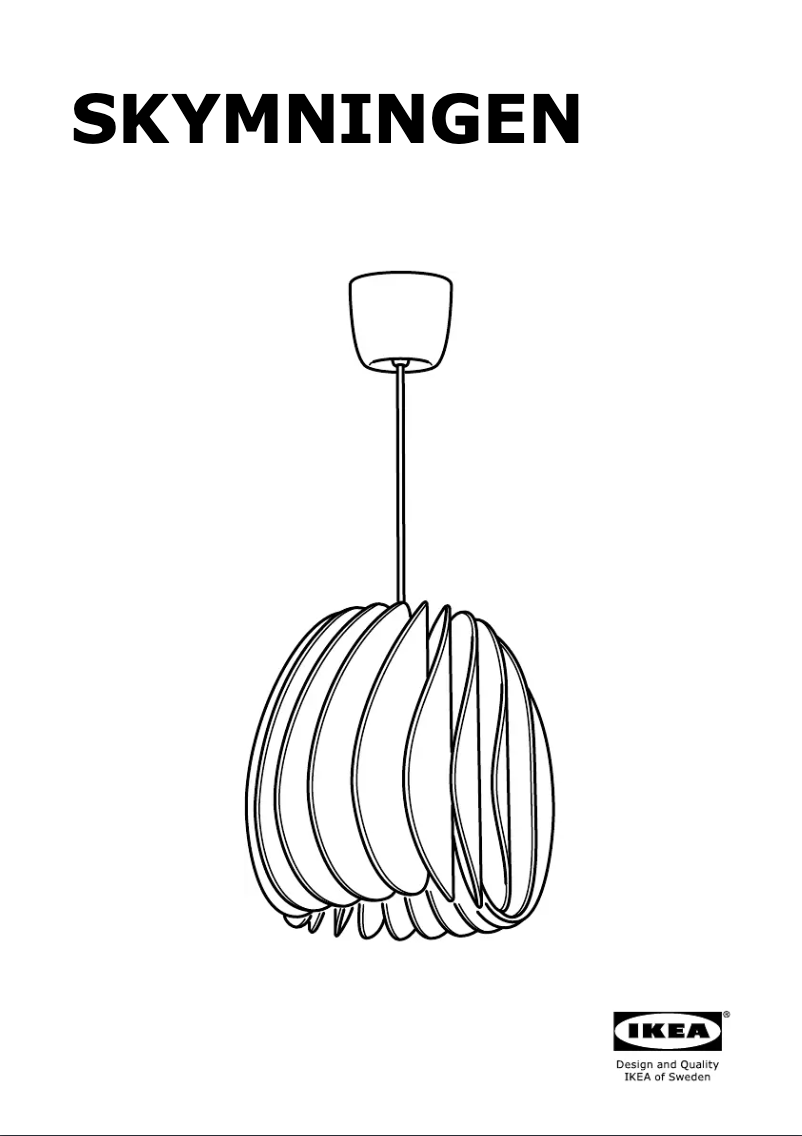 Image de la première page du manuel de l'appareil Skymningen