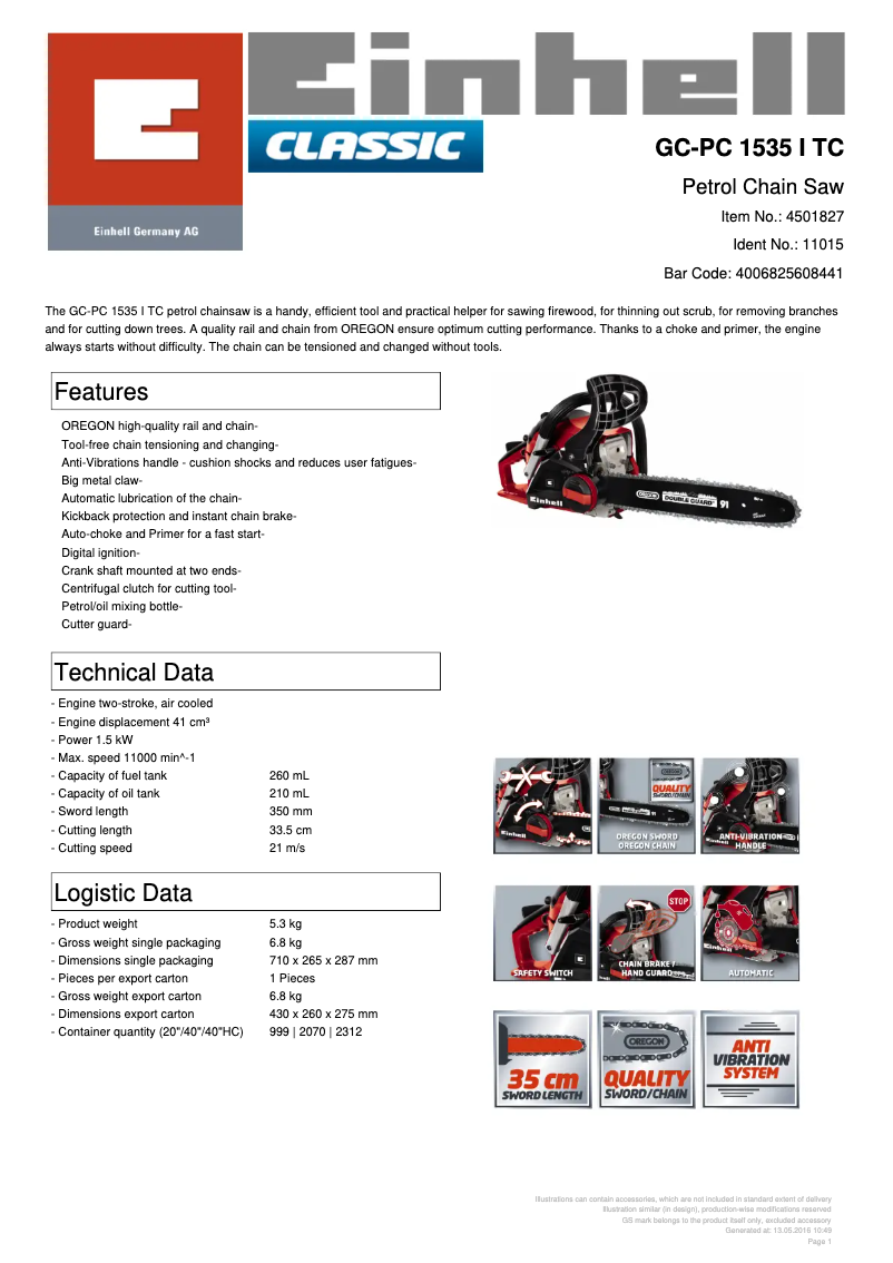 Image de la première page du manuel de l'appareil GC-PC 1535 I TC