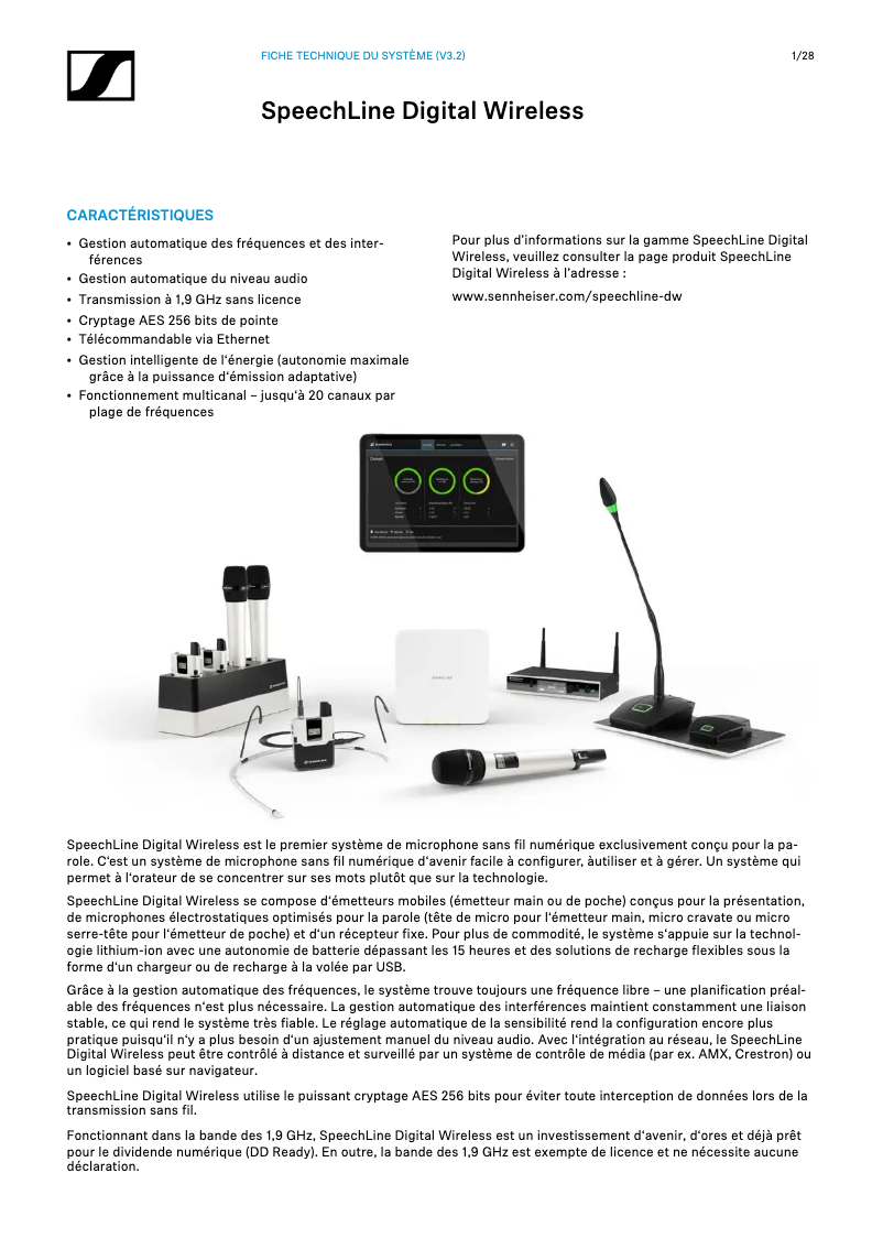 Image de la première page du manuel de l'appareil SL Rack Receiver DW-3