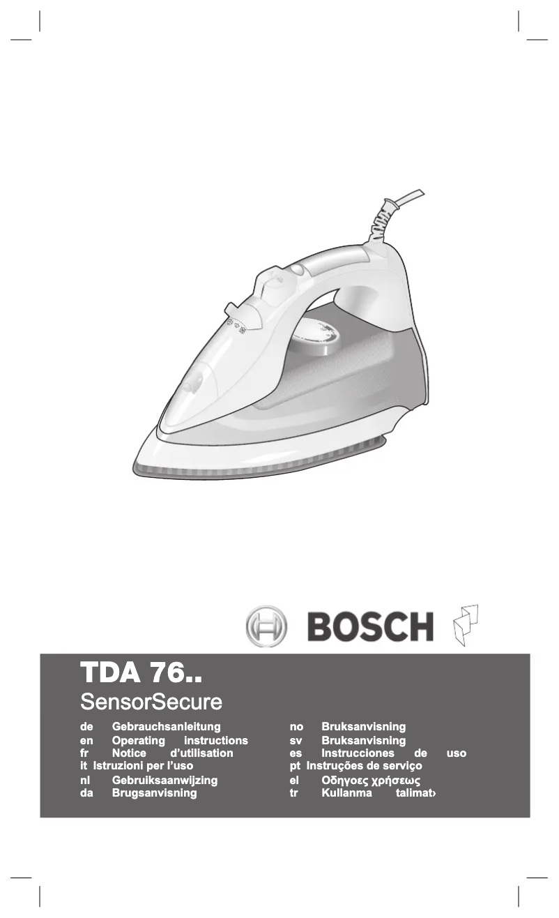 Page n°1 - Mode d'emploi Siemens sensorSecure TB76EXTREM