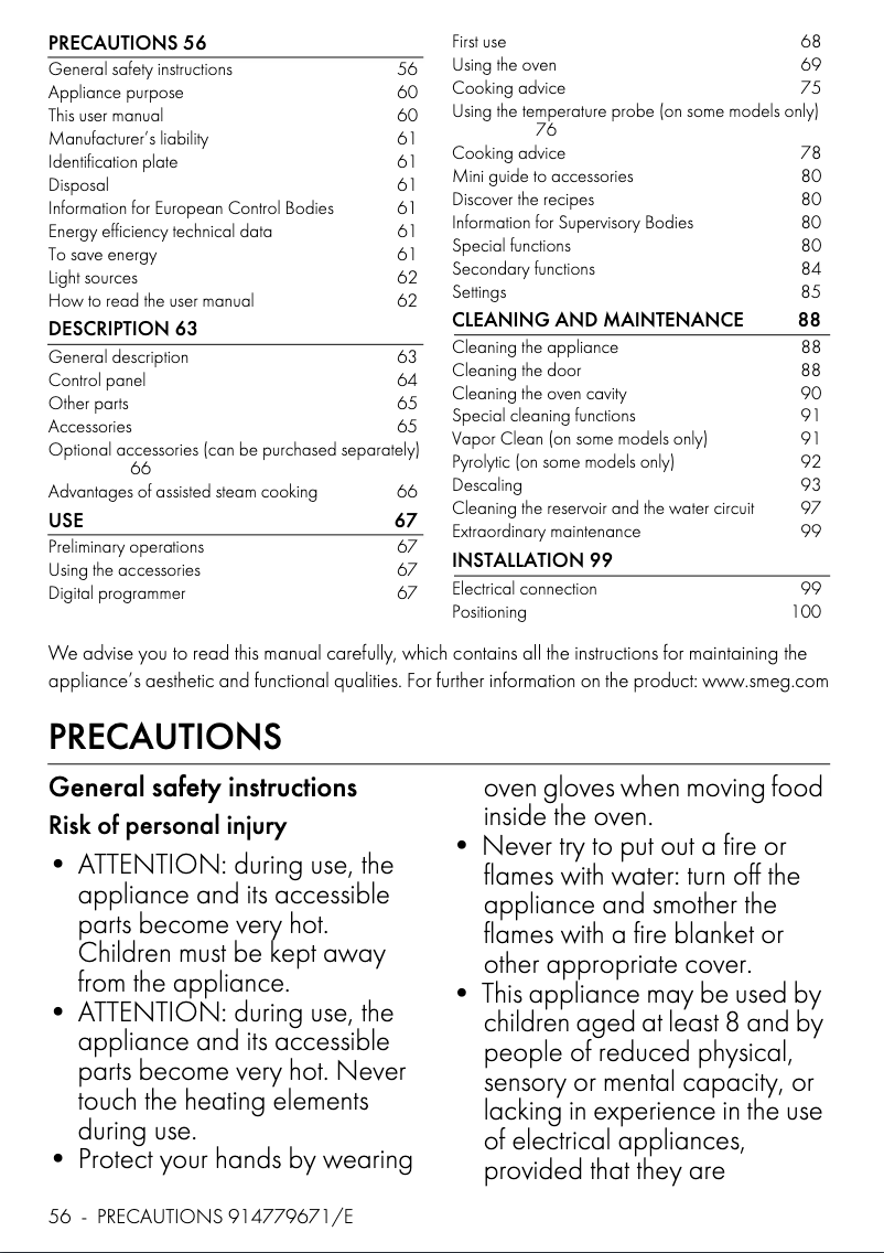 Image de la première page du manuel de l'appareil SOP6302S2PX