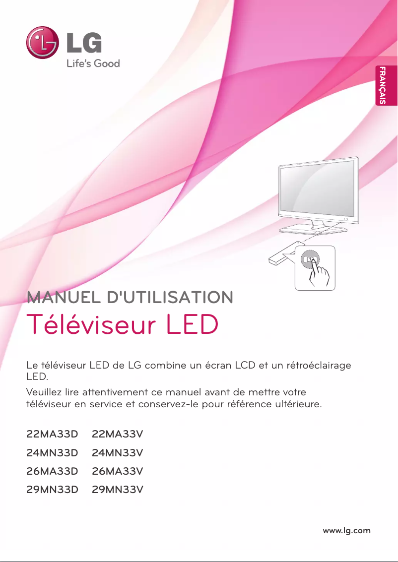 Page n°1 - Manuel utilisateur LG 26MA33D-PZ