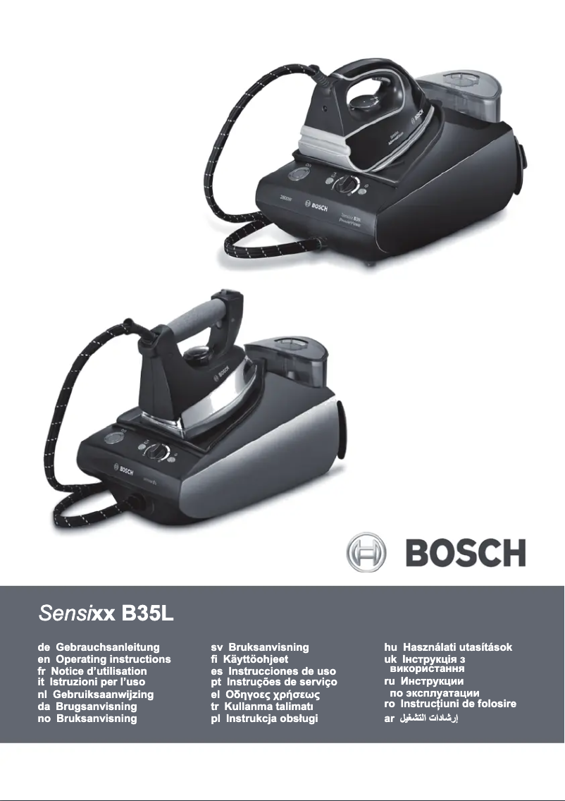 Page n°1 - Manuel utilisateur Bosch Sensixx B35L TDS3511