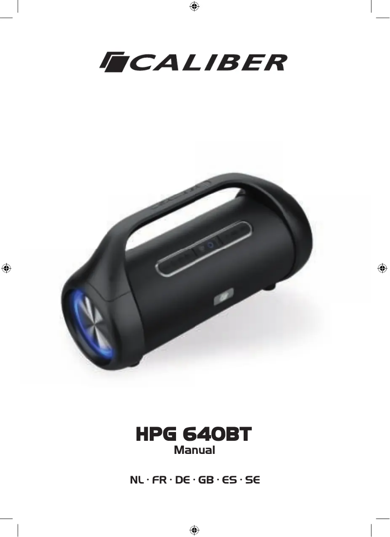 Página 1 del manual Manual de usuario Caliber HPG640BT