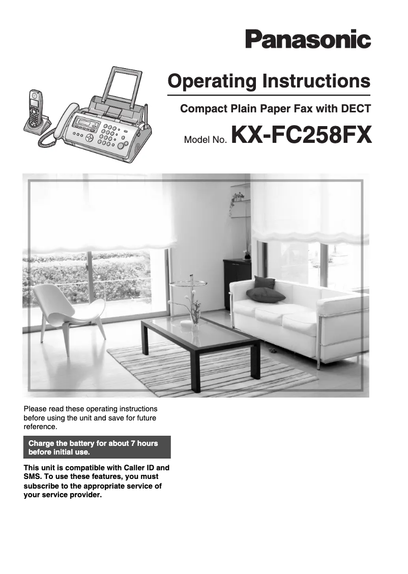 Página 1 del manual Manual de usuario Panasonic KX-FC258FX