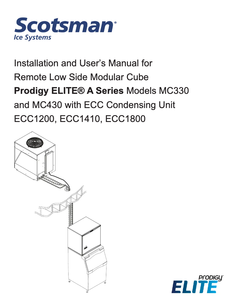 Page n°1 - Manuel utilisateur Scotsman MC430L